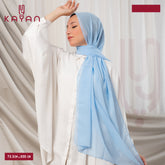 Long Plain Chiffon - Baby Blue
